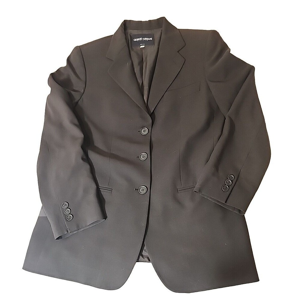 Vintage Giorgio Armani Classico Blazer Jacket Women's Size 40 Made In Italy